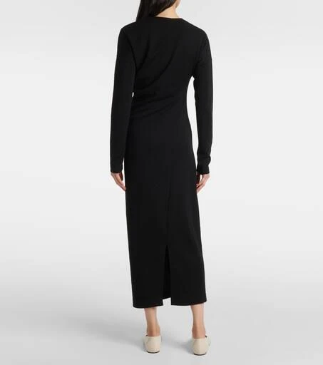 Totême Asymmetric jersey midi dress 3