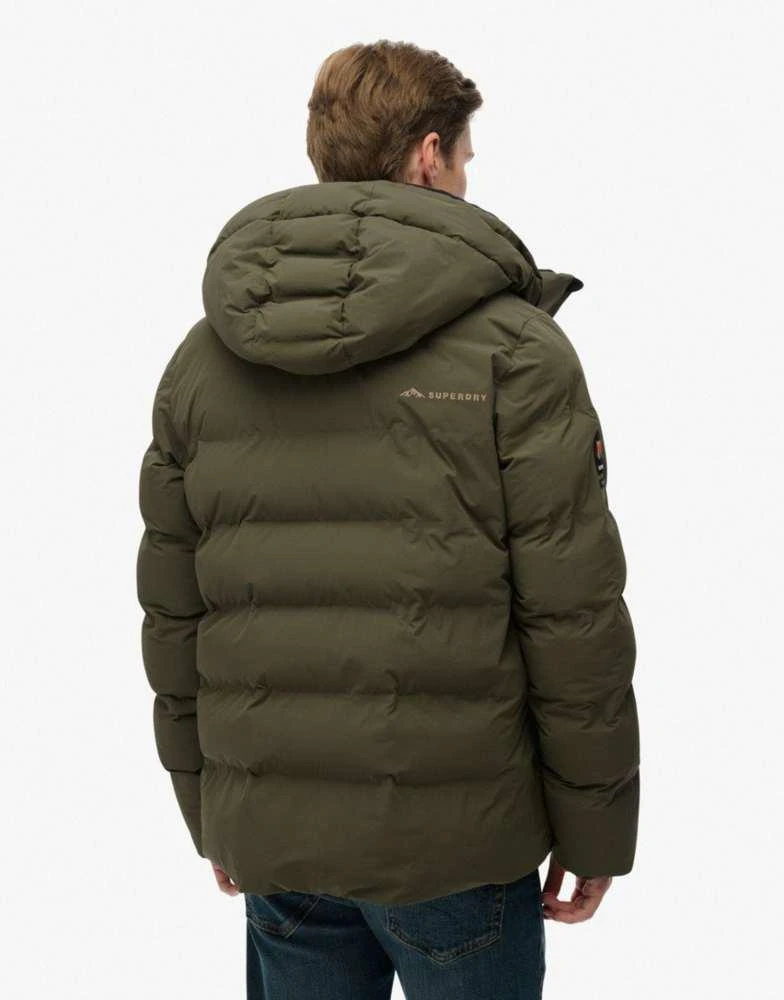 Superdry Superdry Ski sports padded jacket in washed khaki 3