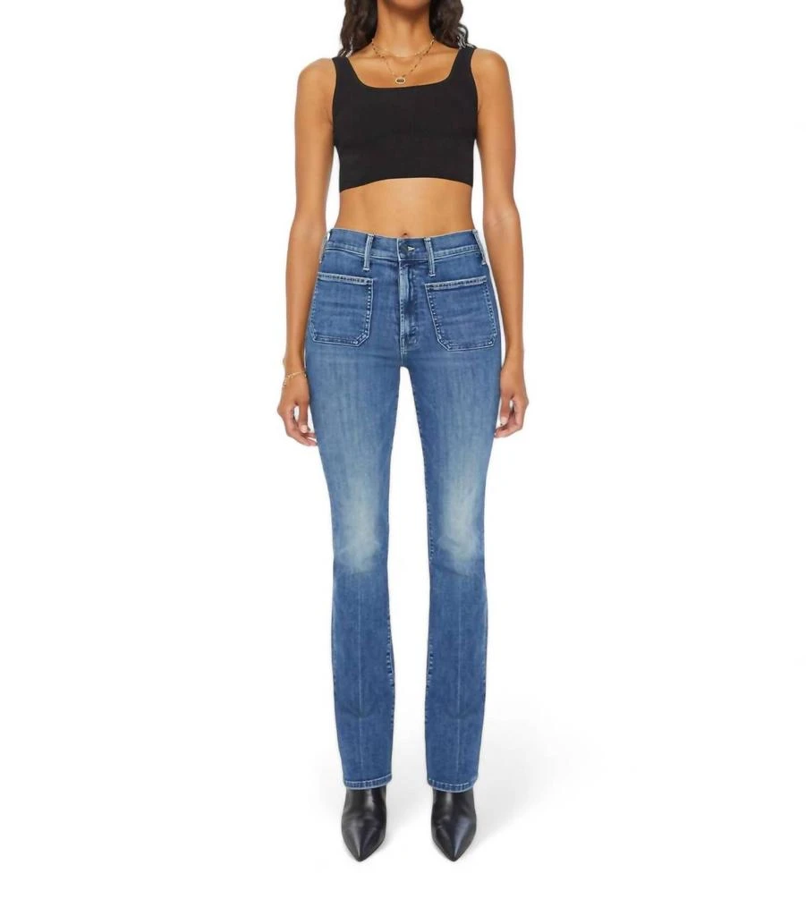 MOTHER The Patch Pocket Insider Sneak Jean In Caving In 1