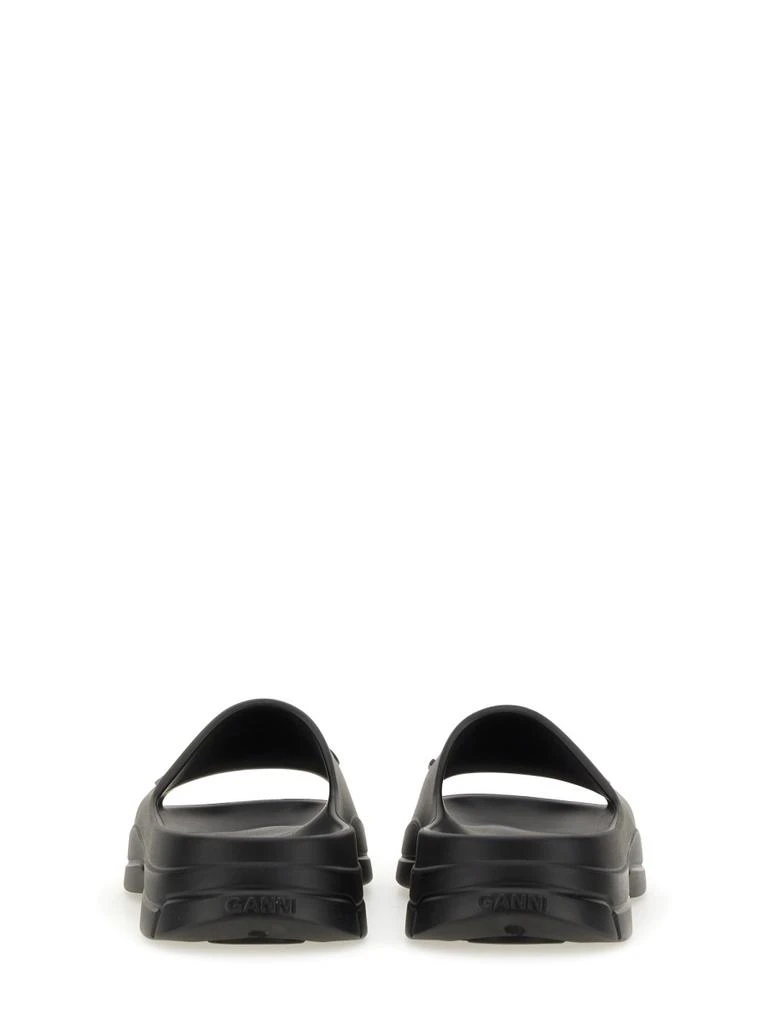 Ganni SLIDE SANDAL WITH LOGO 4