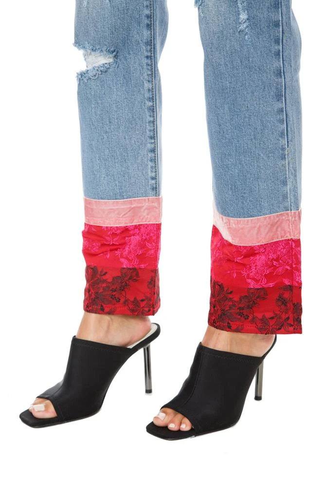 Juicy Couture Floral Print Straight Leg Jeans 4