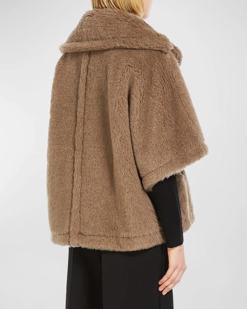 Max Mara Aleggio Fuzzy Wool Cape 4