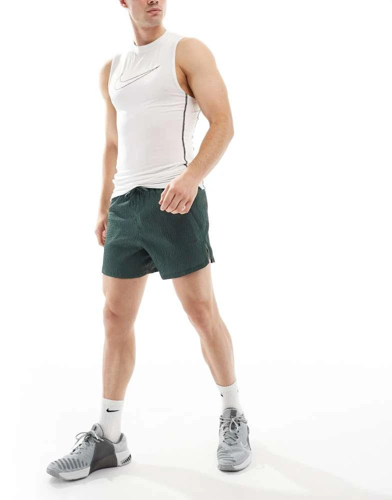 NIKE Nike Running Run Division 5 inch shorts in dark green 2
