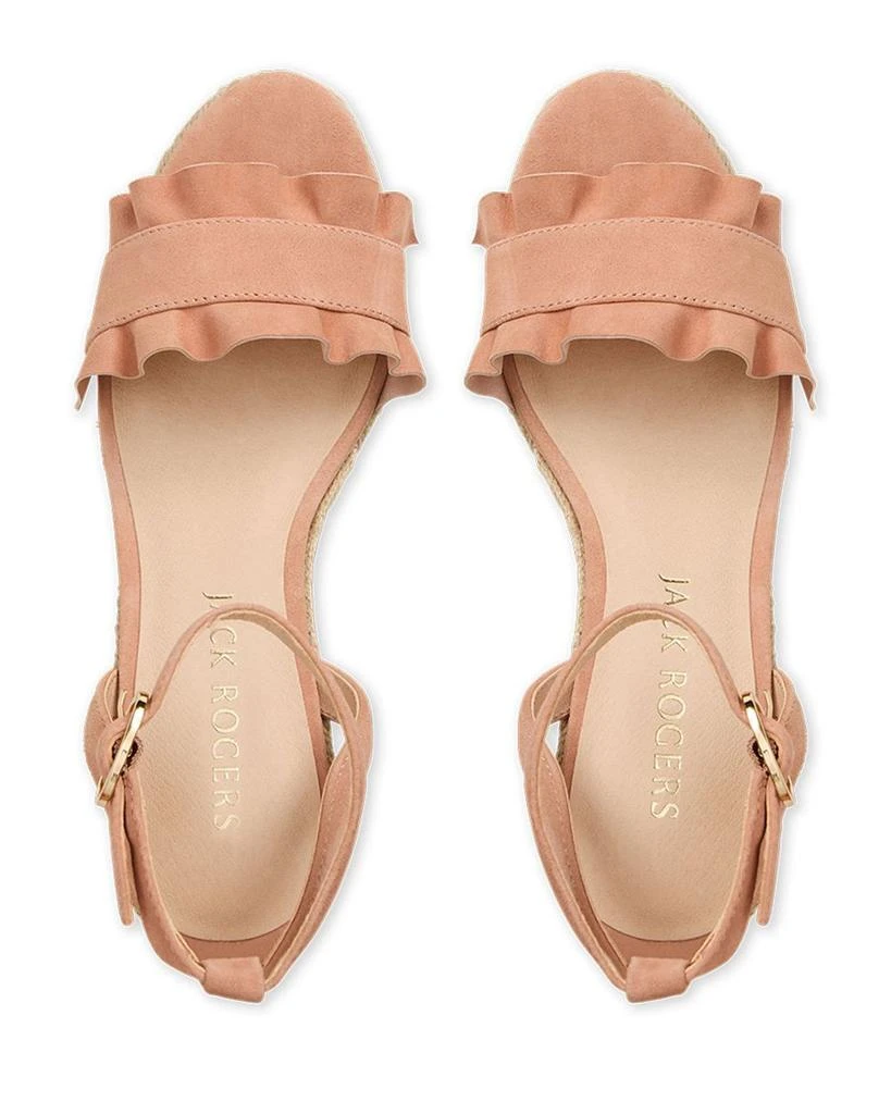 Jack Rogers Women's Rozette Ruffle Wedge Sandals 3