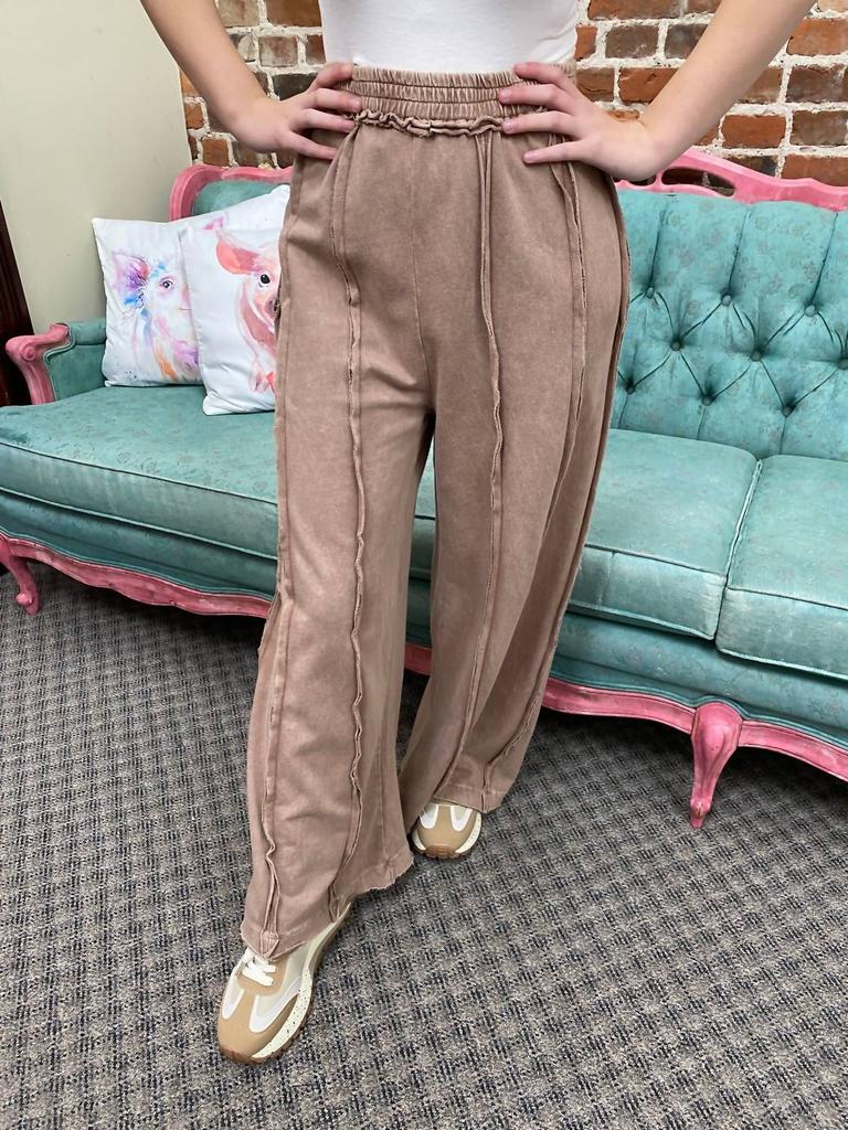 J.Her J.Her - Mineral Wash Outseam Pants