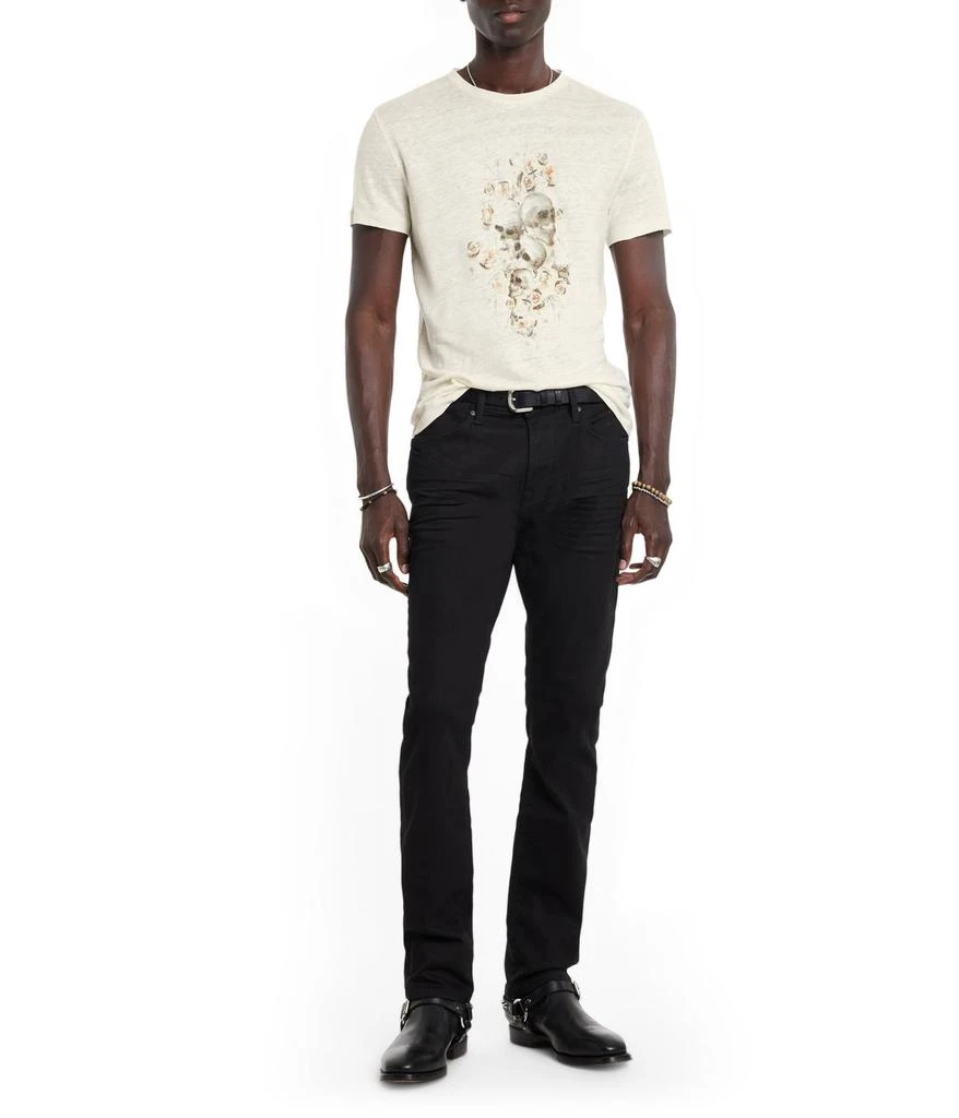 John Varvatos Floral Skull Tee 3