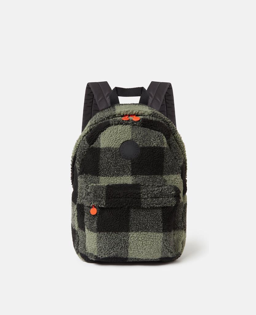 Stella McCartney Stella McCartney - Check Print Backpack, Green/Black