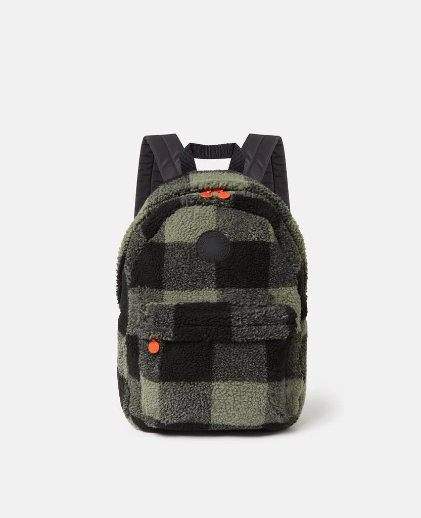 Stella McCartney Stella McCartney - Check Print Backpack, Green/Black 1