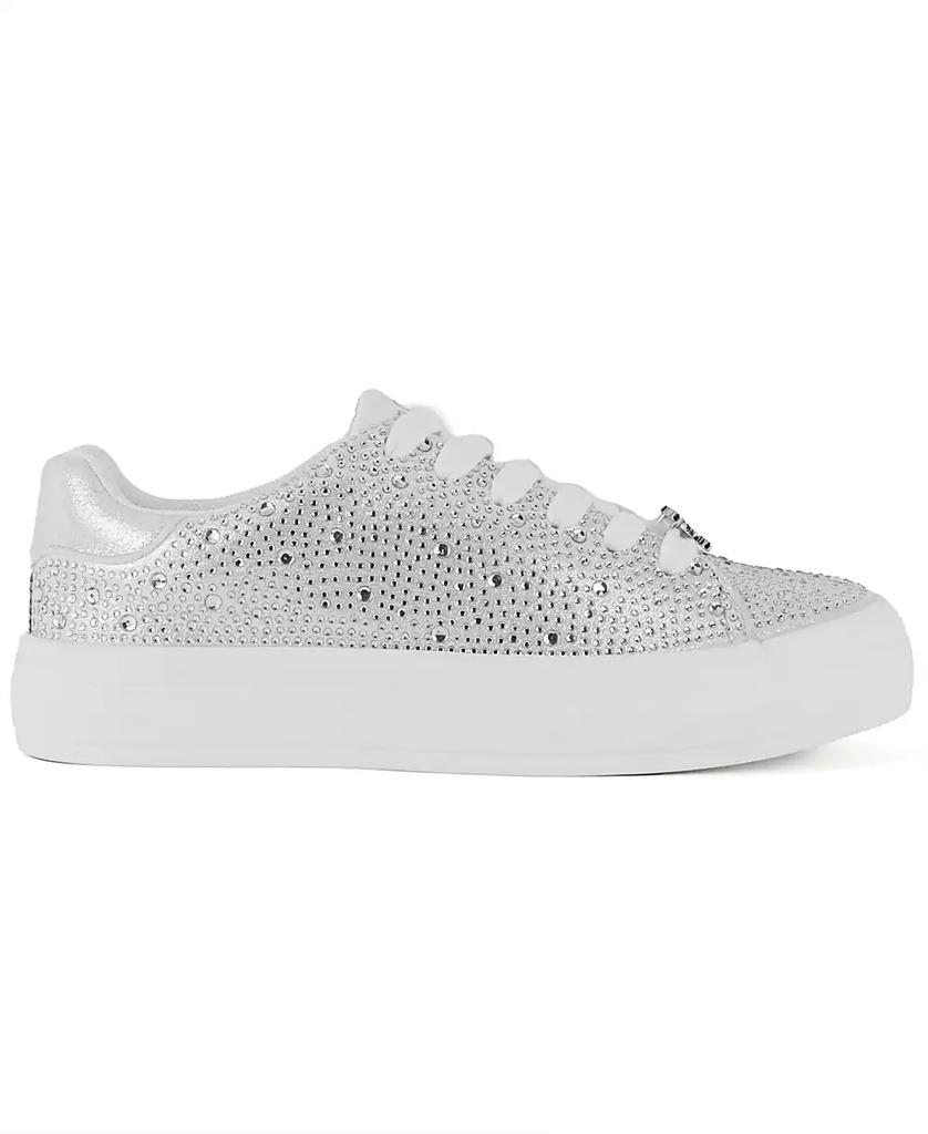 Juicy Couture Women's Alanis Rhinestone Lace Up Platform Sneakers