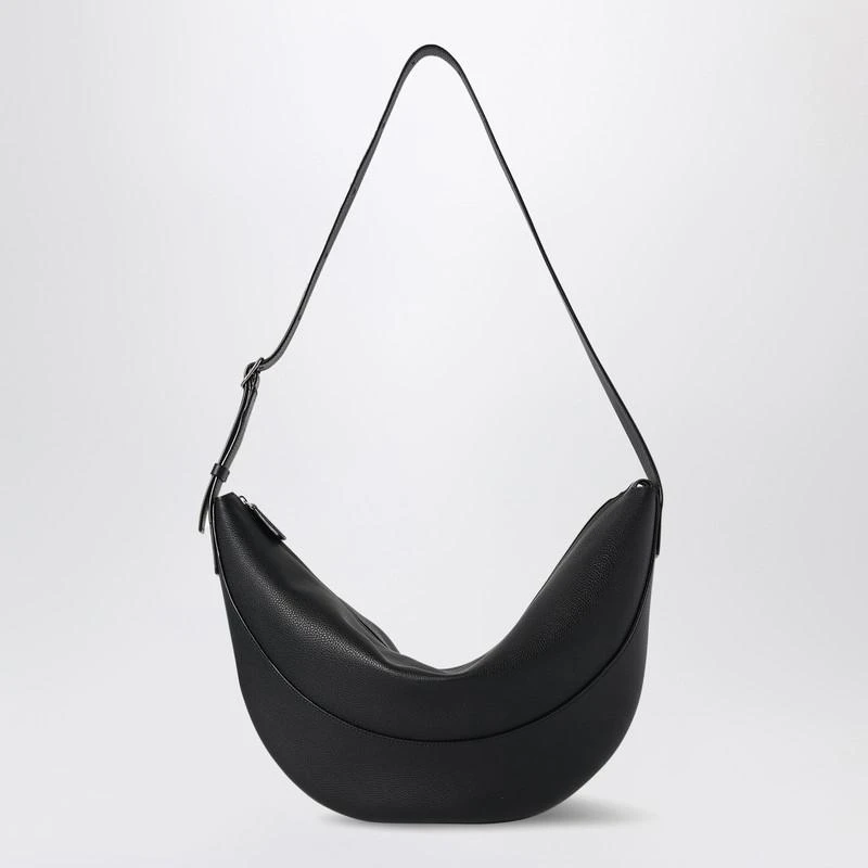 The Row Black leather Jouve bag 1