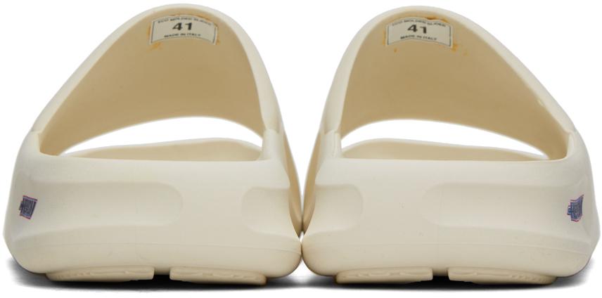 Heron Preston White Eco Moulded Slides