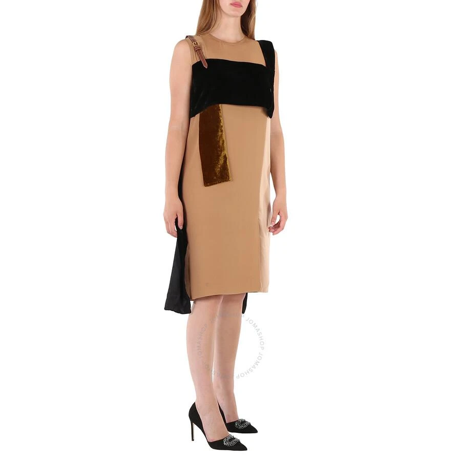 Burberry Burberry Silk And Velvet Strap Detail Dress, Brand Size 4 (US Size 2) 3