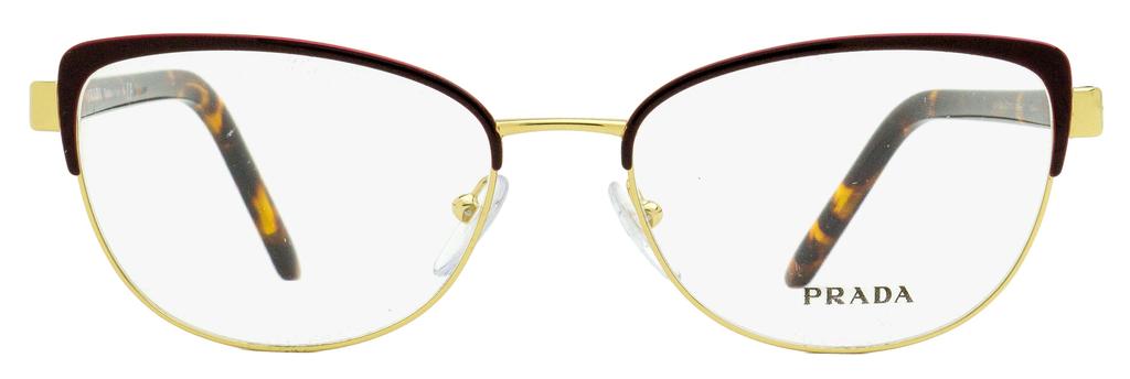 Prada Prada Women's Oval Eyeglasses VPR 63X 09B-1O1 Gold/Havana 53mm