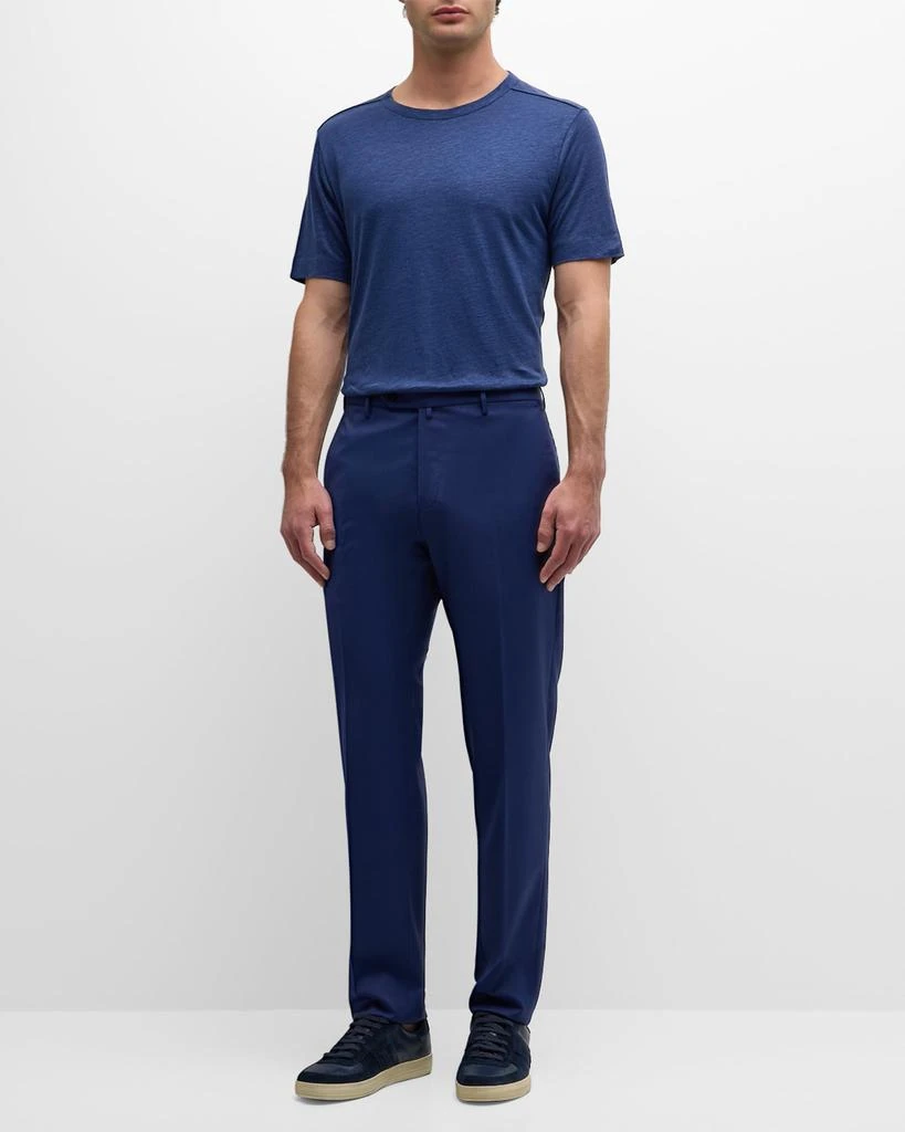 Hugo Boss Men's Solid Linen Silk Short-Sleeve T-Shirt 2