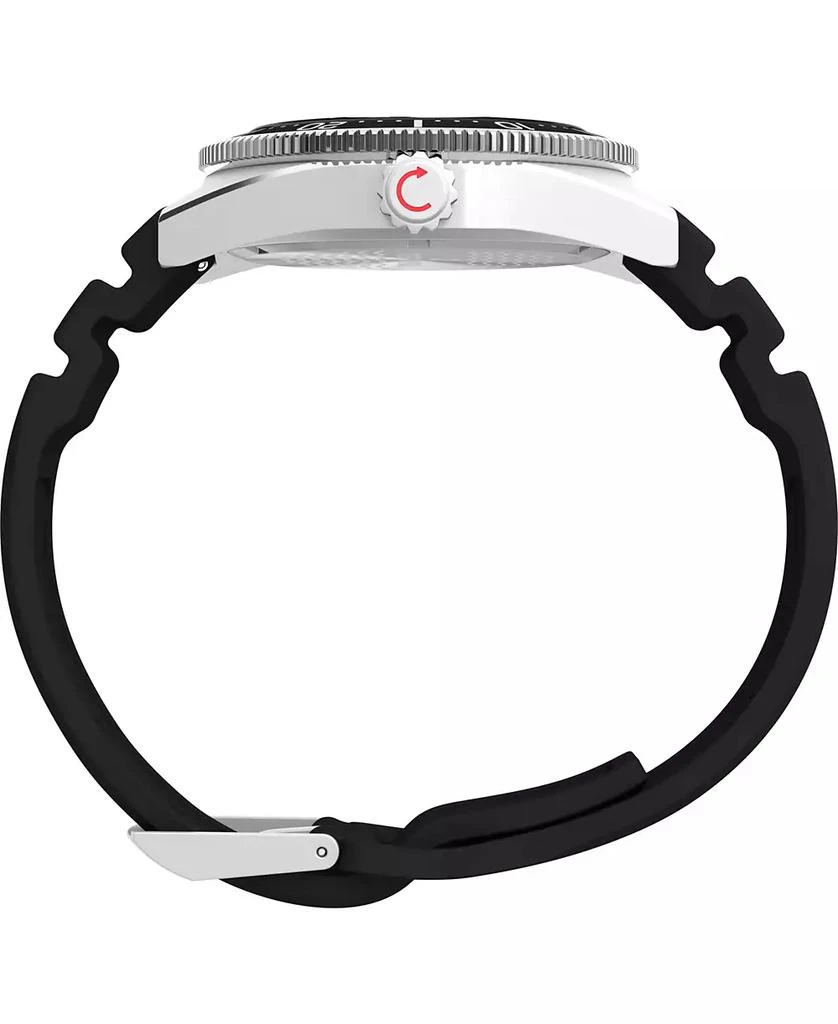 Timex Men's Analog Black Rubber Strap Watch, 41mm 2