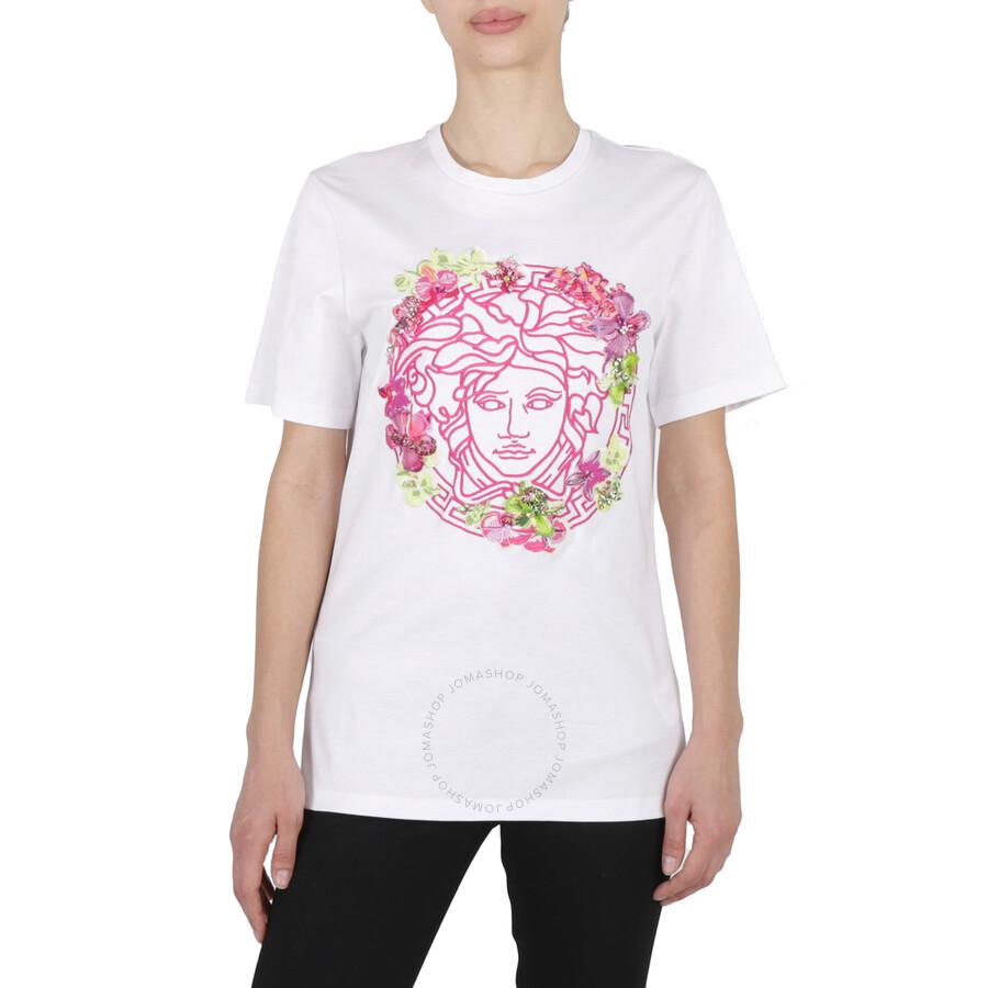 Versace Printed Cotton Jersey T-shirt - T-Shirts - BeyondStyle