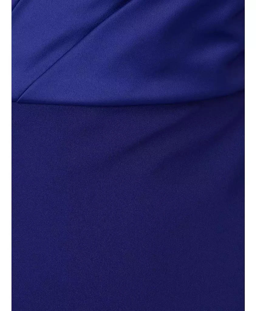 Adrianna Papell Women's One-Shoulder Satin Sheath Dress 7