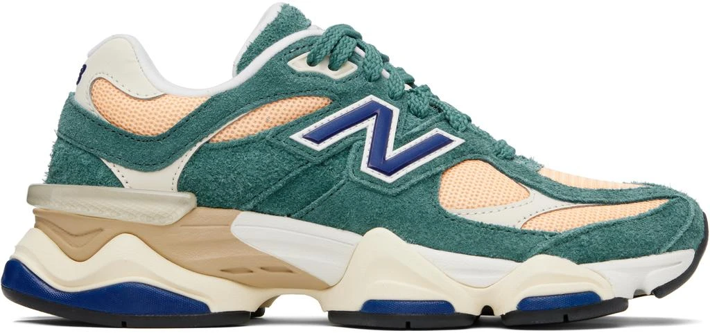 New Balance Green & Orange 9060 Sneakers 1