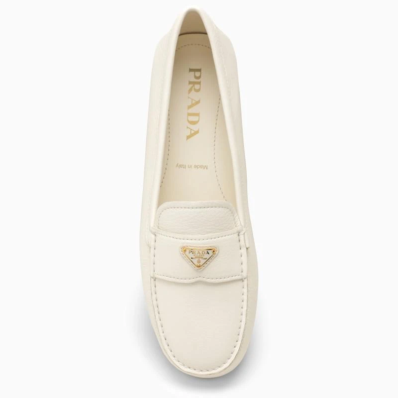 Prada Ivory leather loafer 3