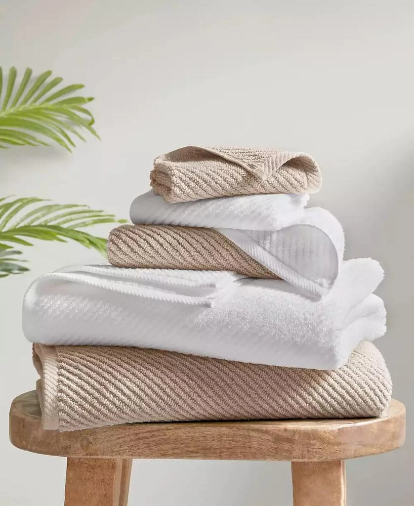 Madison Park Diagonal Ribbed Cotton 4-Pc. Bath Towel Set 14