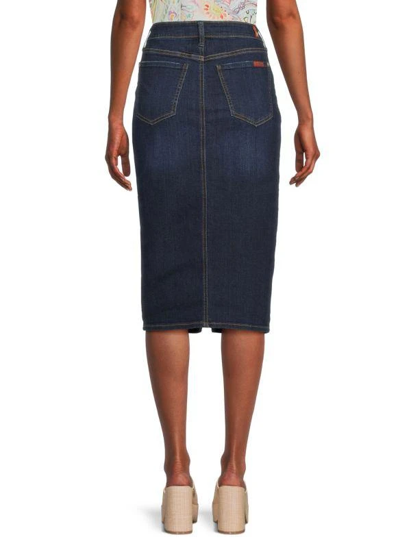 7 For All Mankind Denim Knee Length Pencil Skirt 2