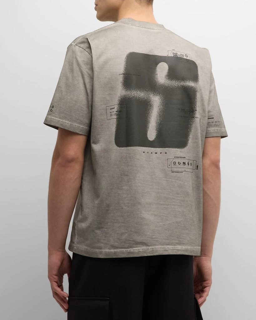 Stampd Men's Oil-Washed Transit Relaxed T-Shirt 3