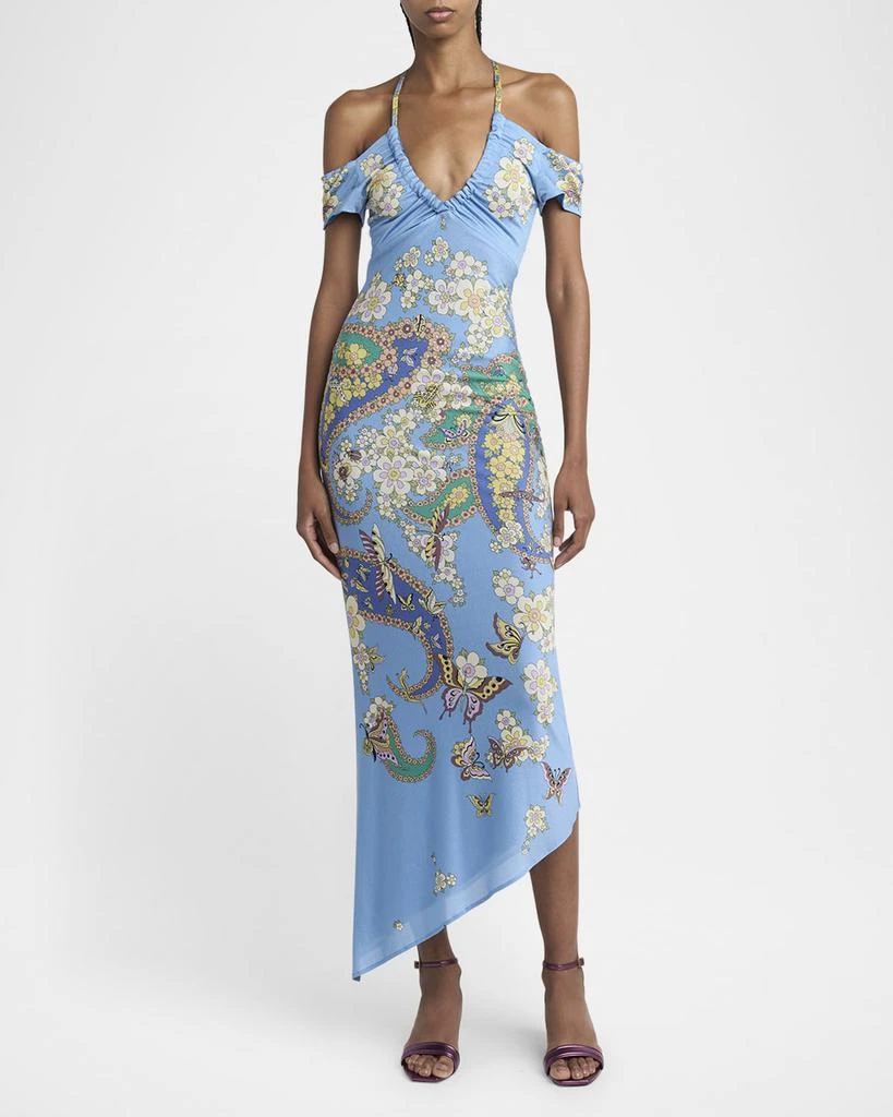 halter mini dress blue Parade Halter Mini Dress