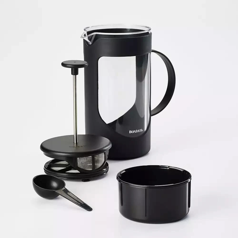 Bonjour Coffee Unbreakable 40oz Plastic French Press with Lock and Toss™ Filter 5