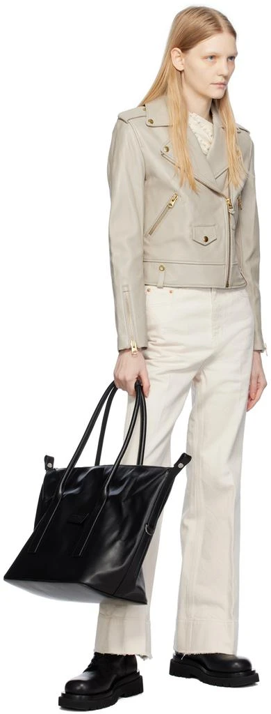 Mackage Beige Baya Leather Jacket 4