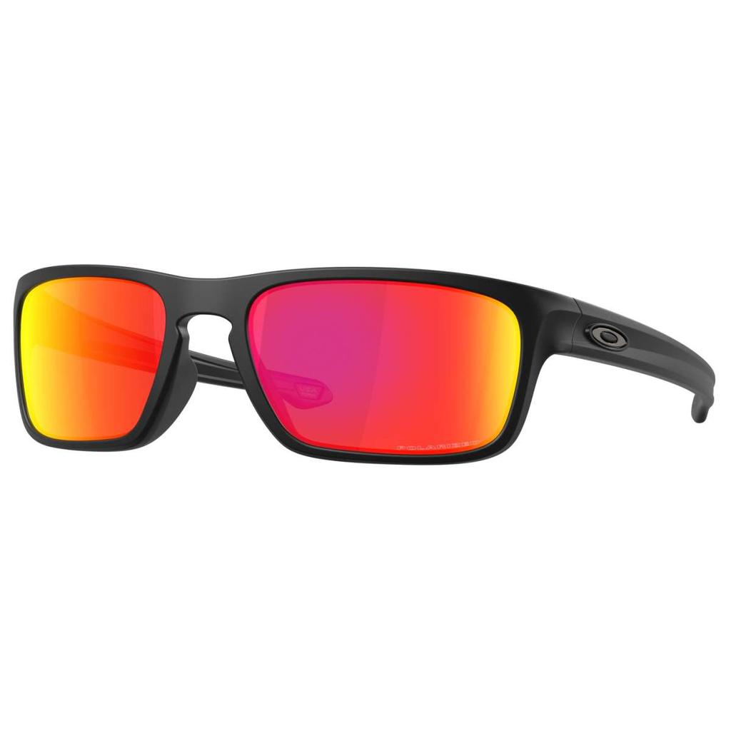 Oakley Oakley Silver Stealth Men's Black Rectangular Polarized Sunglasses