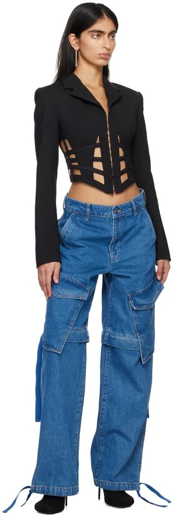 Dion Lee Black Cage Blazer 4