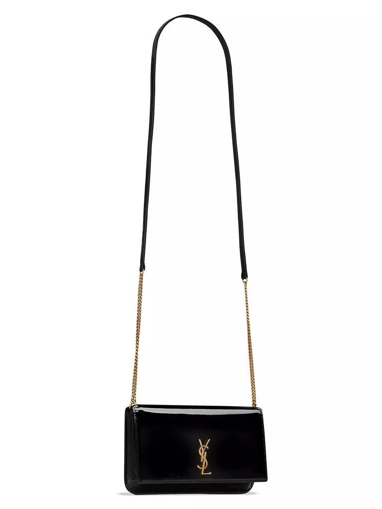Yves Saint Laurent Cassandre Phone Holder in Patent Leather 5