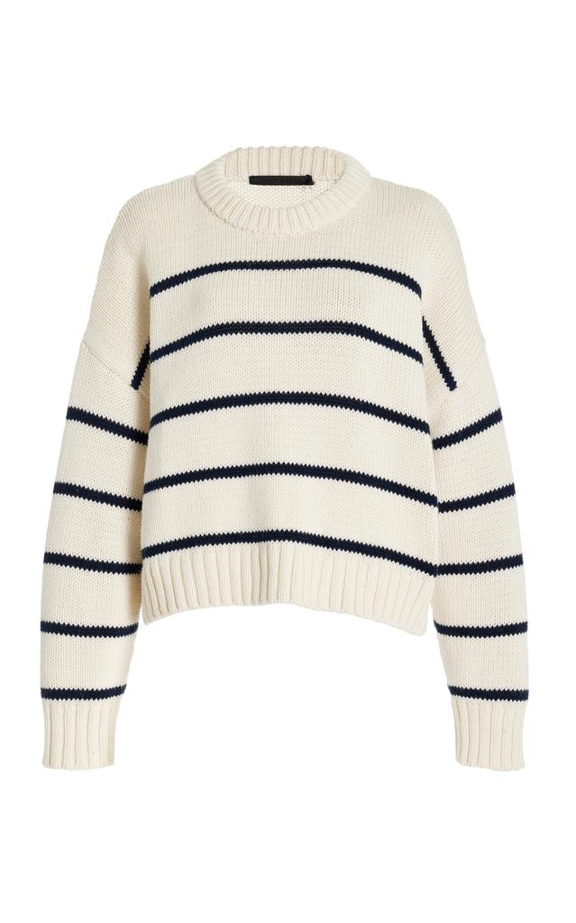 Jenni Kayne Jenni Kayne - Chloe Cotton Sweater - White - L - Moda Operandi