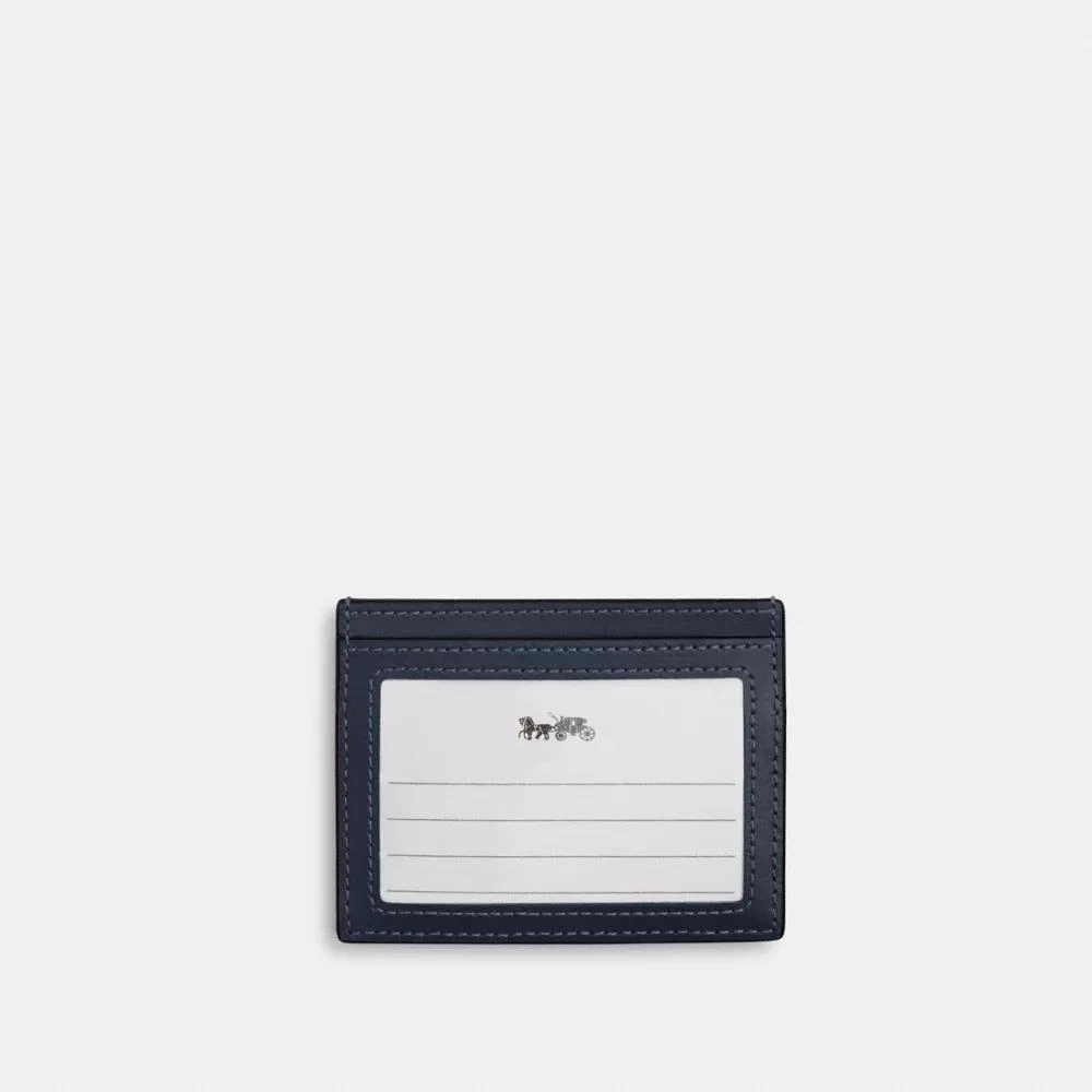 Coach Slim Id Card Case In Regenerative Cotton With Quilting 2