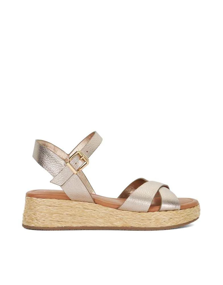 DUNE London Dune London Wide fit littleton in gold 1