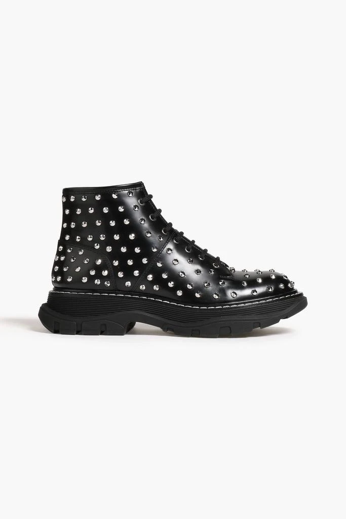 ALEXANDER MCQUEEN Studded leather combat boots 1