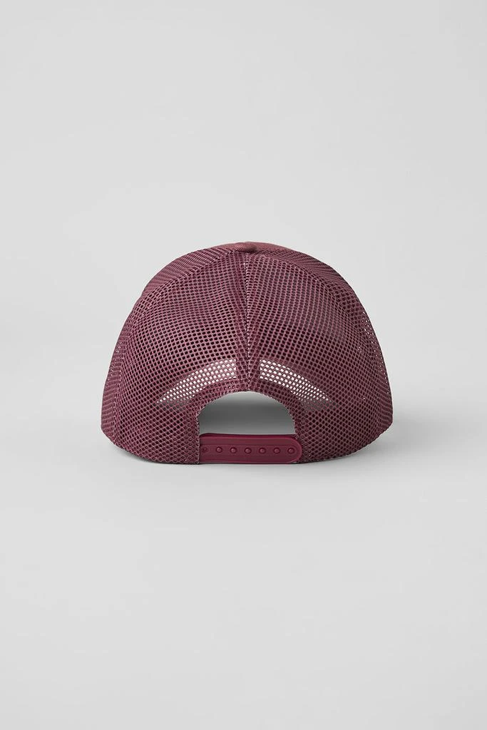 Alo District Trucker Hat - Burgundy Truffle 2