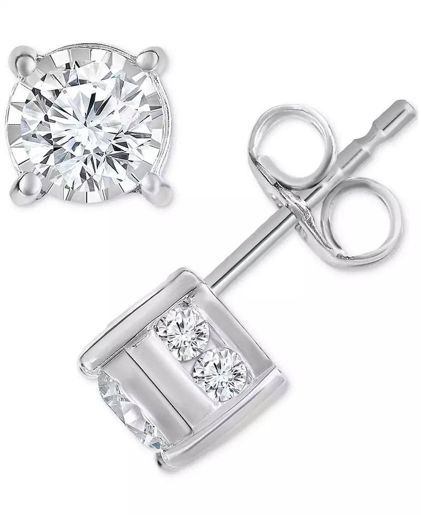 TruMiracle TruMiracle® Diamond Stud Earrings (3/4 ct. t.w.) in 14k White, Yellow or Rose Gold 3
