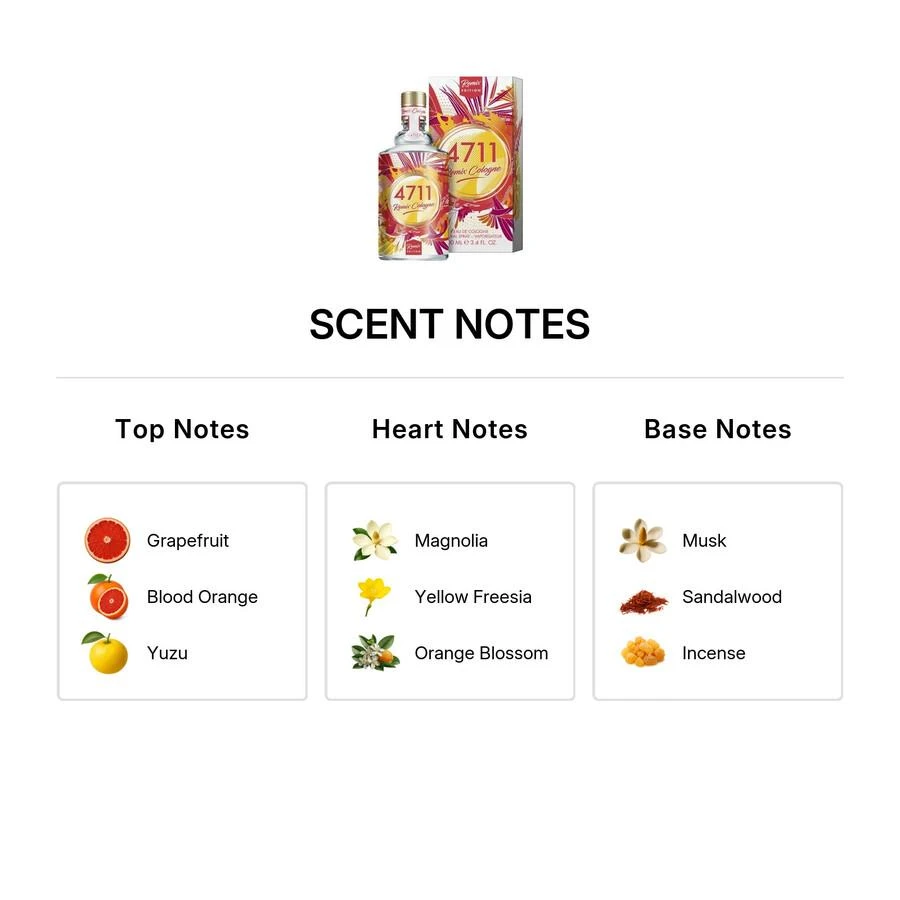 4711 Unisex Remix Cologne Grapefruit Edition 2022 EDC 3.4 oz Fragrances 4011700748389 3