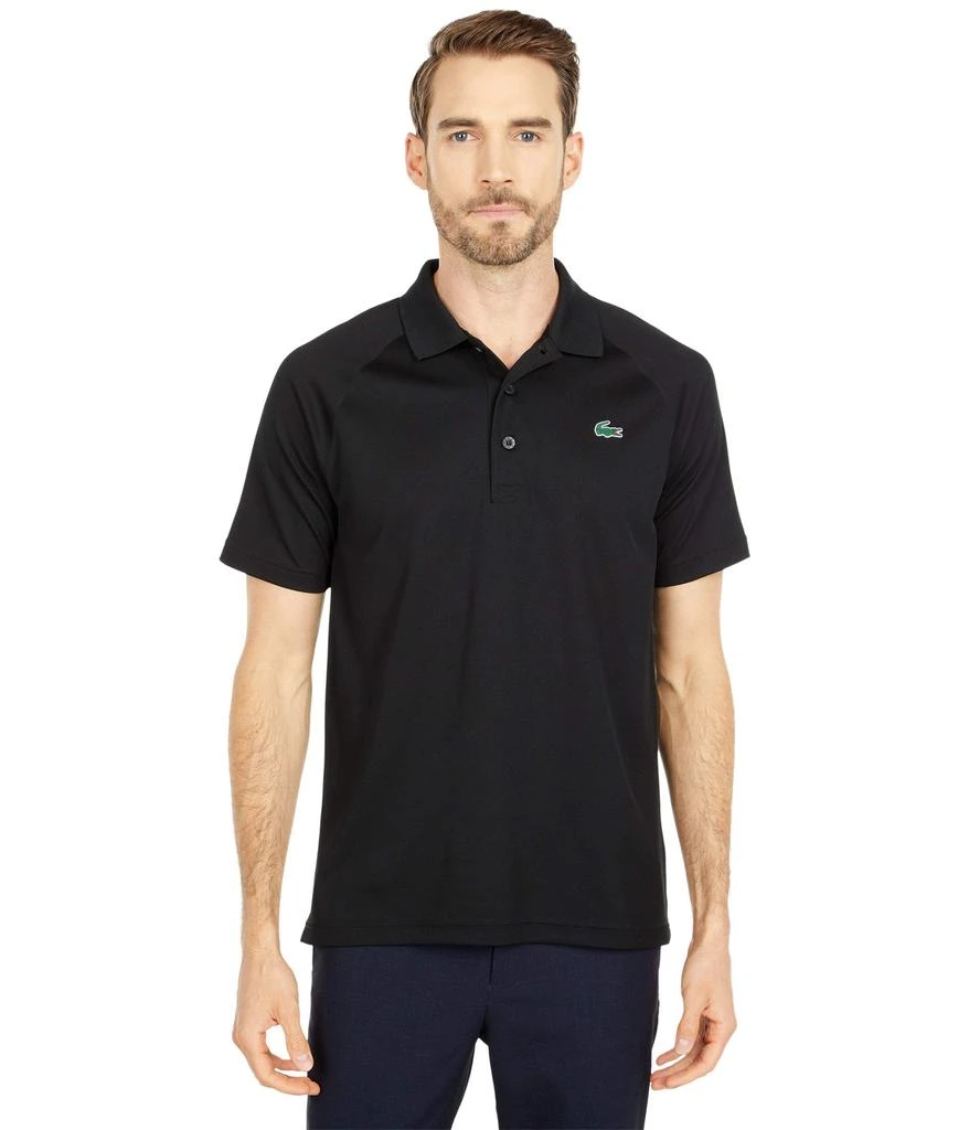 Lacoste Short Sleeve Sport Breathable Run-Resistant Interlock Polo Shirt