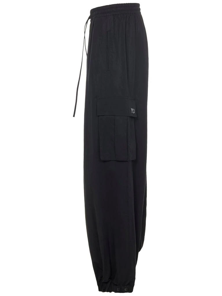 Y-3 Y-3 Drawstring Wide-Leg Trousers 3