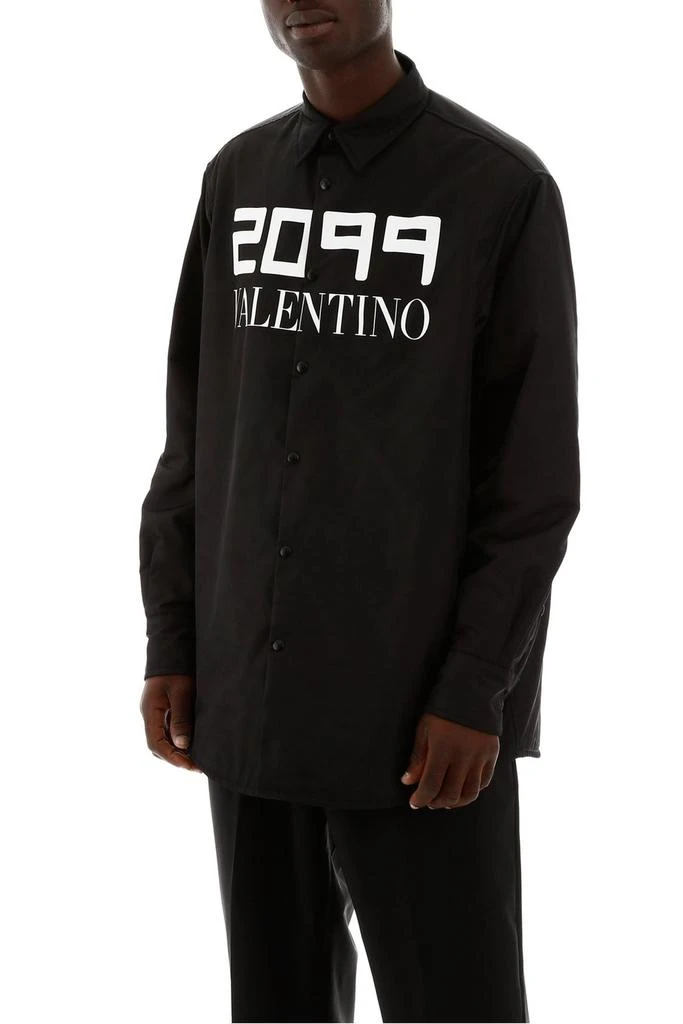 Valentino Valentino 2099 Logo Print Overshirt 5