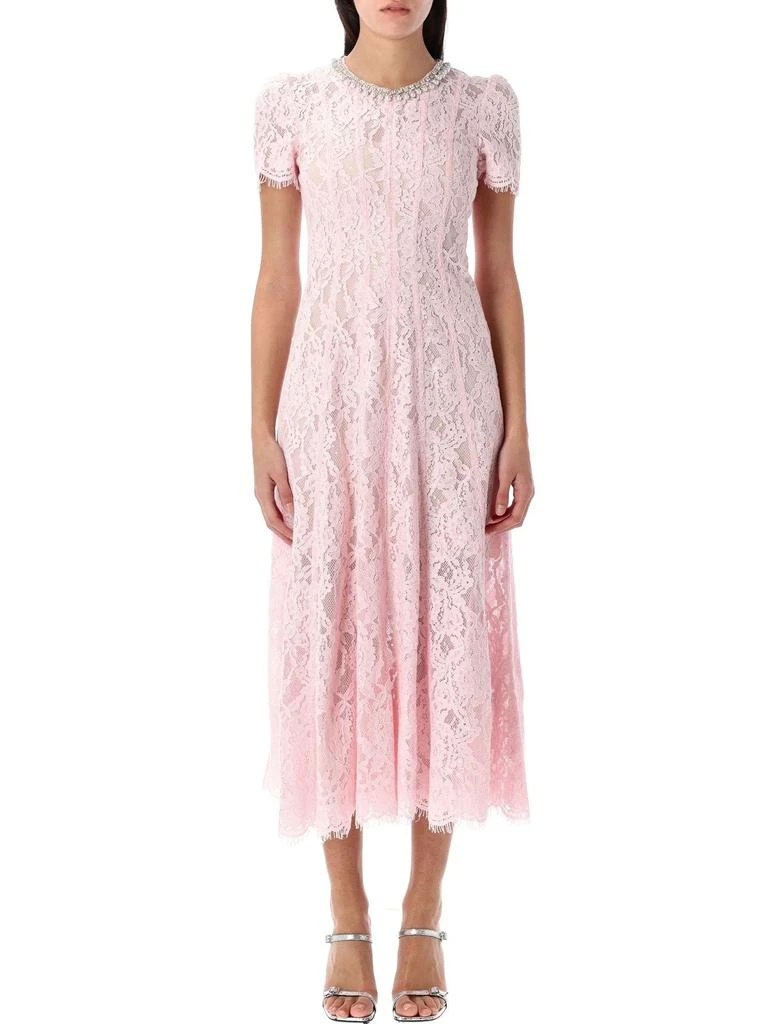 Self Portrait Self-Portrait Lace Embellished Midi Dress 1