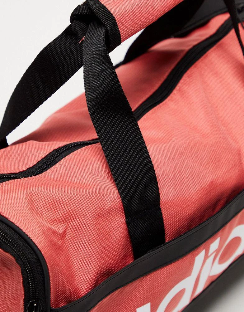 Adidas adidas Training extra small duffel bag in coral 4