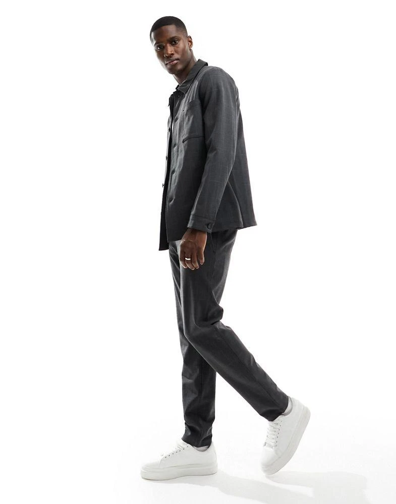 Selected Homme Selected Homme hybrid suit jacket in grey check 2