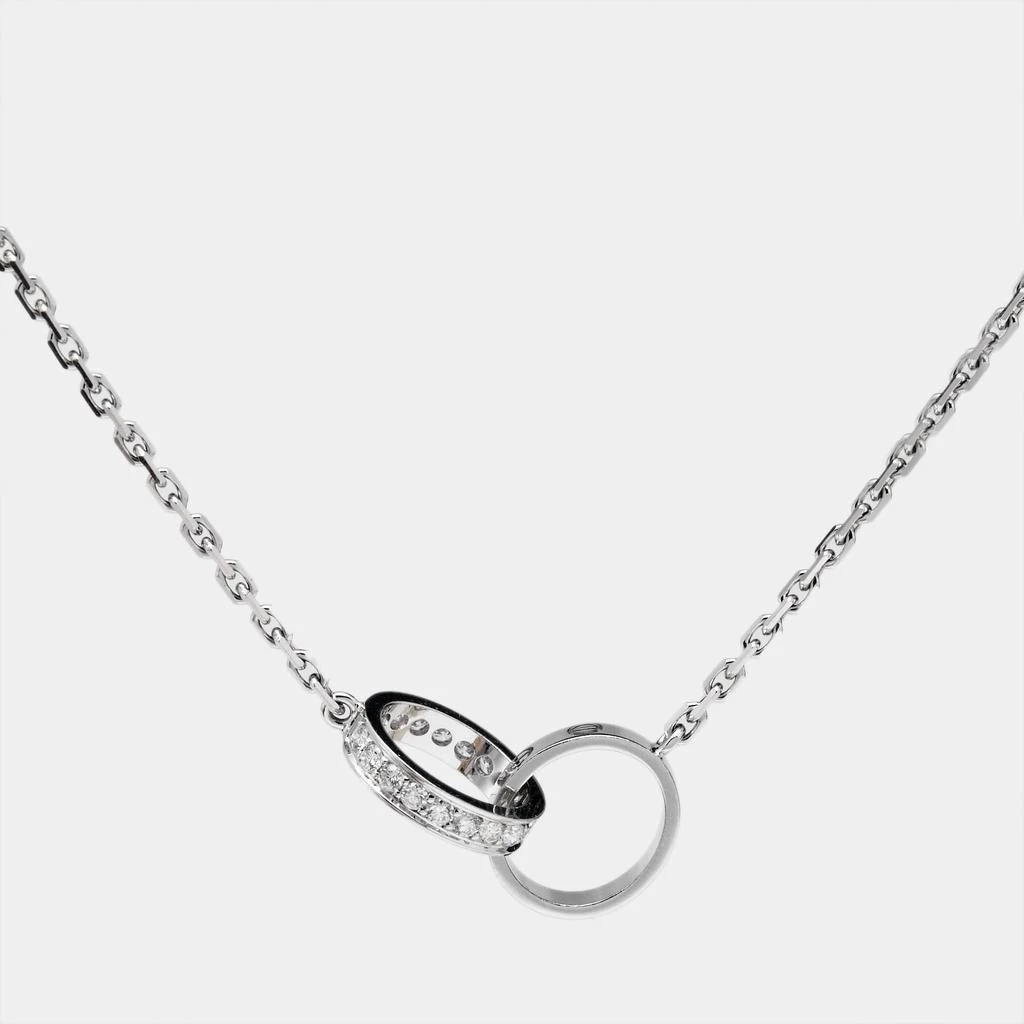 Cartier Cartier Love Interlocking  Diamonds 18k White Gold Necklace 3