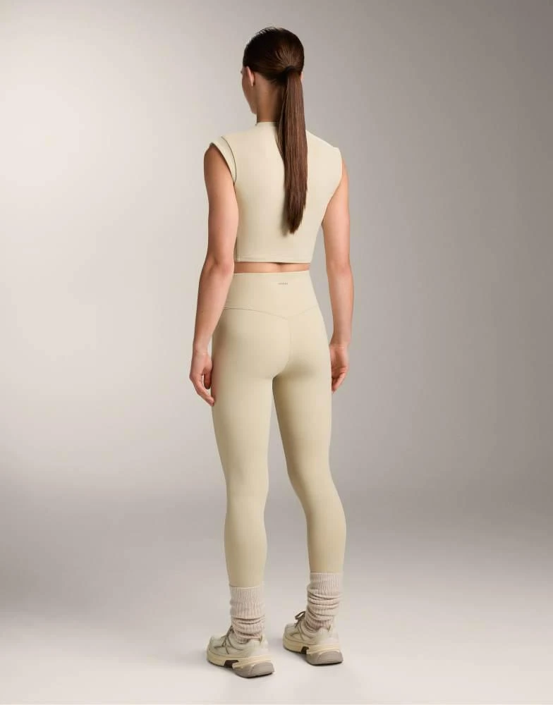 OYSHO OYSHO Evermove 65cm high rise ankle-length leggings in beige 2