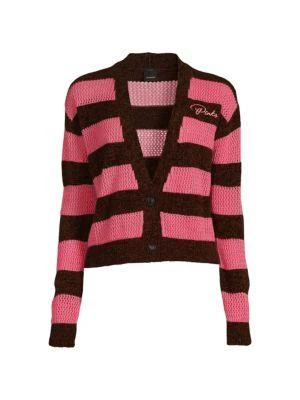 PINKO Stripe Alpaca Blend Cardigan 3