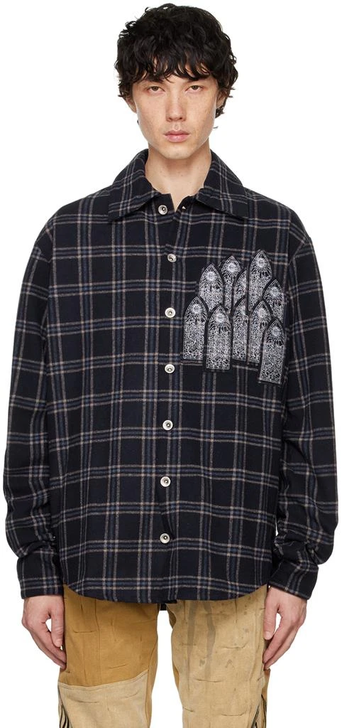 Who Decides War Blue Heavy Duty Flannel Shirt 1