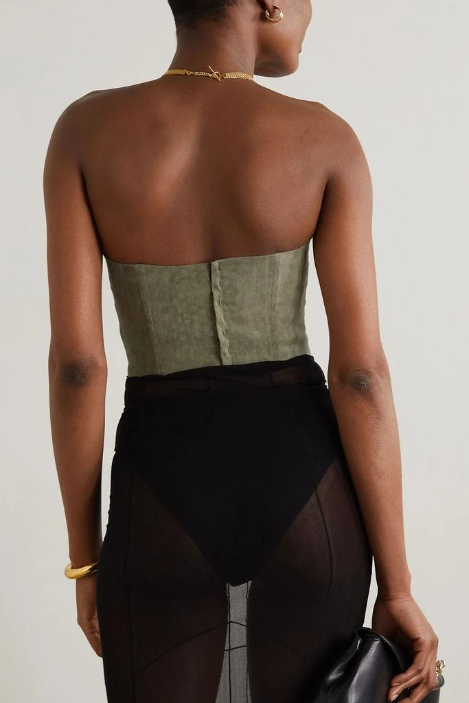 CORTANA Freja strapless woven bustier top 3